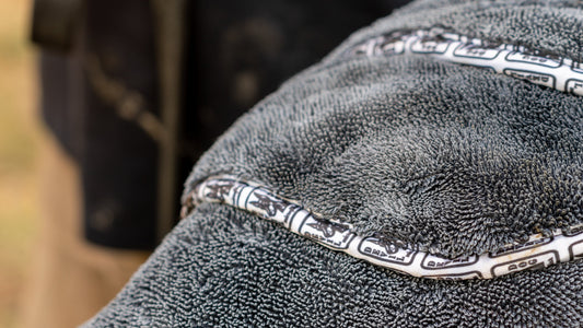 16" x 24" Gray Devil Dog Premium Pet Drying Towel